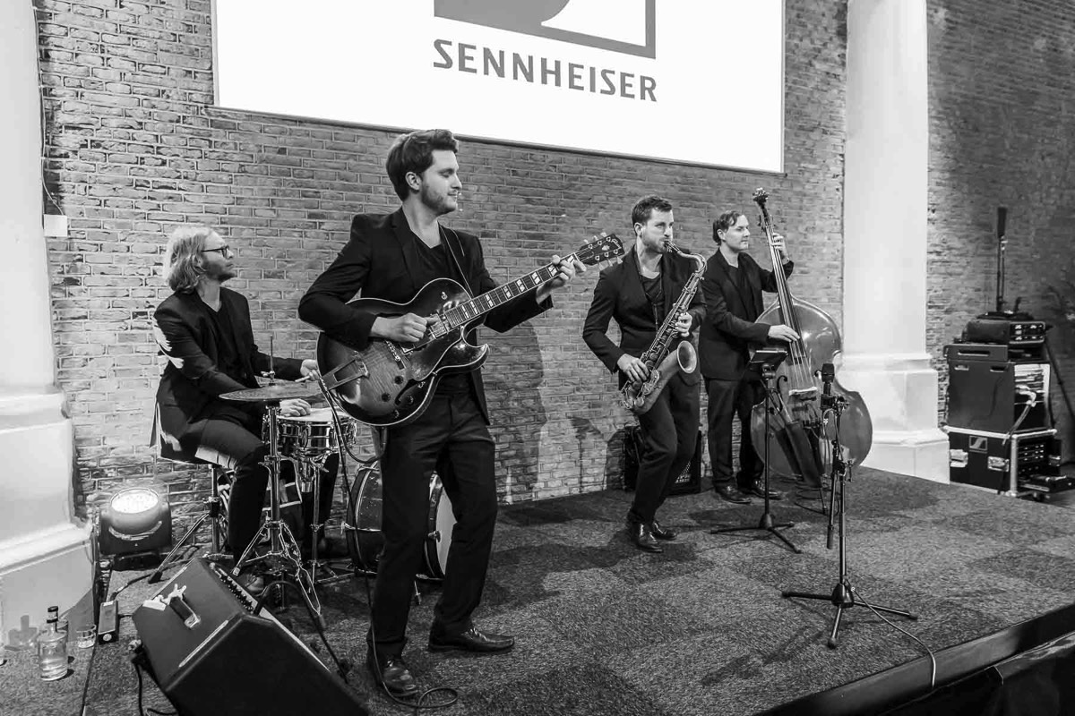 Jazzband aus Hamburg spielt bei Messe Event