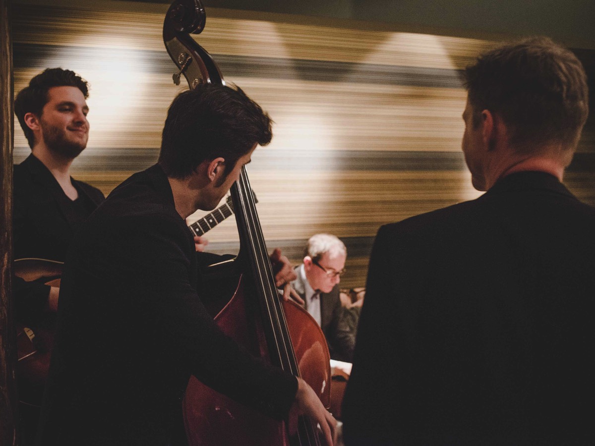 Jazzband für ein Koch-Event im Restaurant