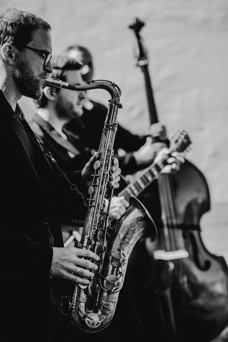 Jazzband spielt auf der Insel Sylt